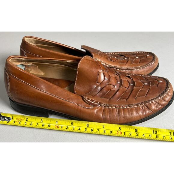 Johnston & Murphy Men’s Cresswell Woven Sheep-leather Brown Loafer Size 11 - Picture 3 of 6